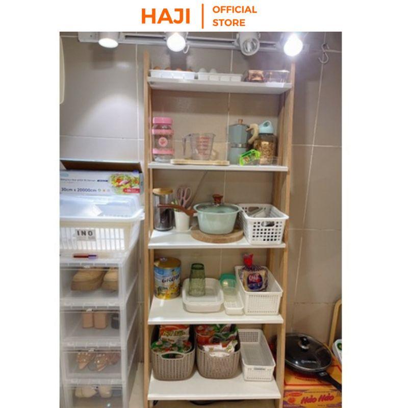Kệ để đồ đa năng HAJI hình thang chắc chắn, Kệ trưng bày sản phẩm thiết kế hiện đại sức chứa lớn A114