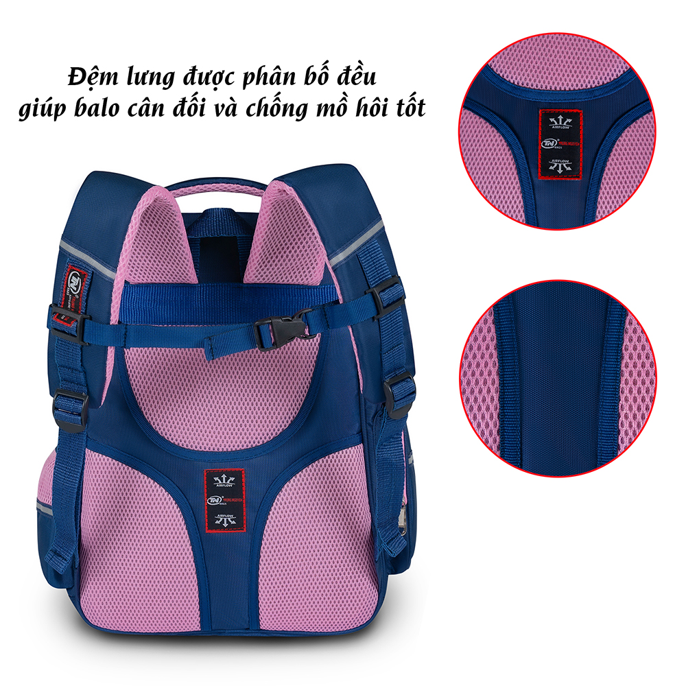Balo học sinh TNBags Smart Pink TN.B 3112, Balo Học Sinh Dành Cho Nữ