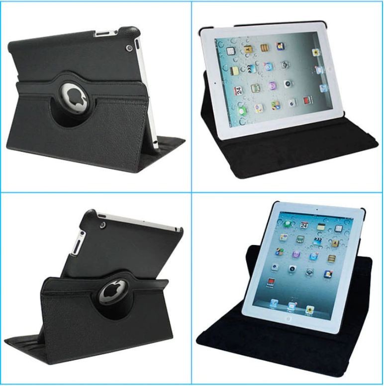Bao da cho iPad 2, iPad 3, iPad 4 xoay 360 độ tiện dụng giá rẻ
