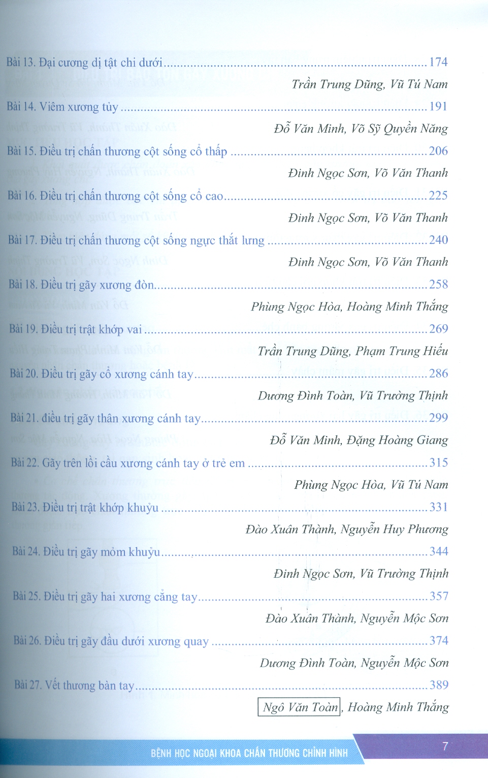 Bệnh Học Ngoại Khoa Chấn Thương Chỉnh Hình (Dùng cho đào tạo sau đại học) - ảnh 7