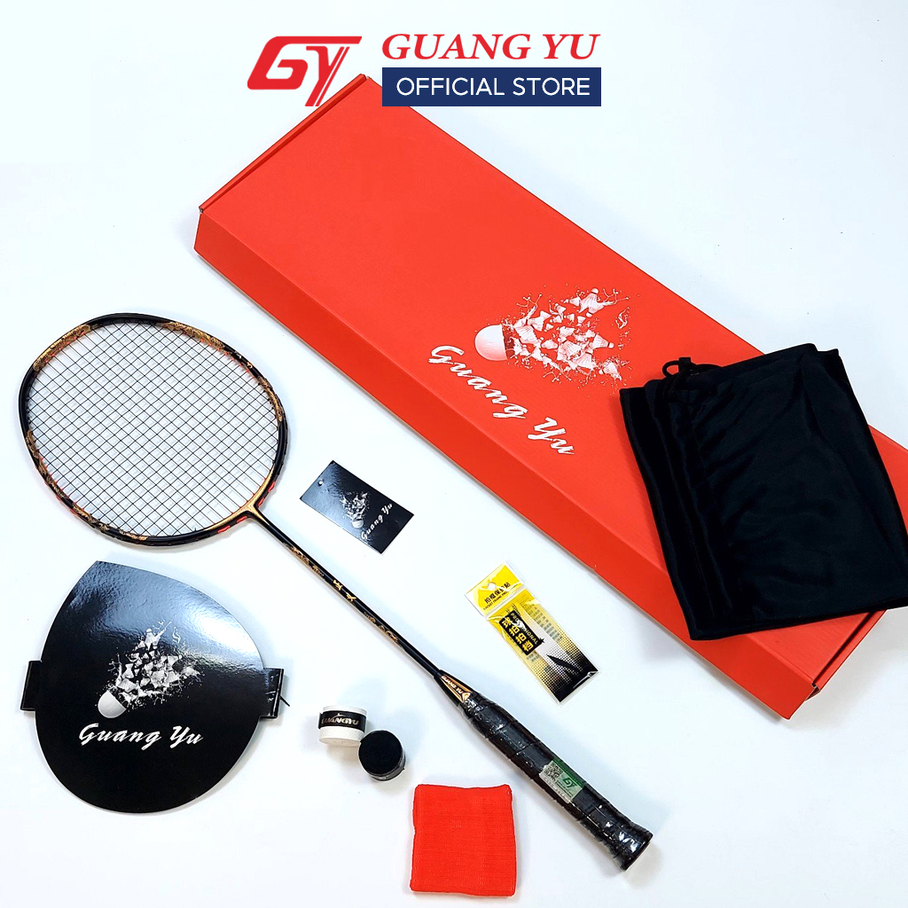 Vợt Cầu Lông GUANGYU 4U JUSTICE Full Carbon Cao Cấp, Vợt Cầu Lông Chuyên Công Lưới Căng Sẵn 9.5KG – GY02