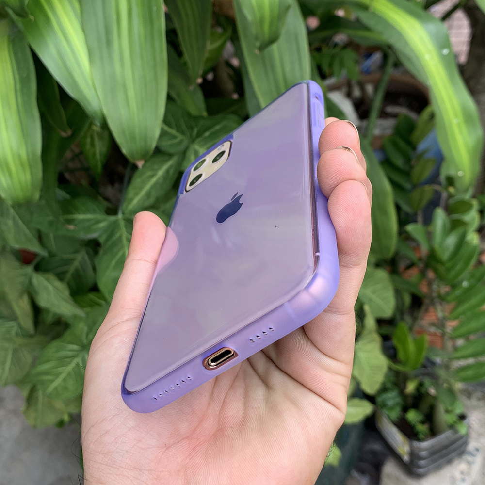 Ốp lưng dẻo chống sốc cao cấp dành cho iPhone 11 Pro - Màu tím mờ