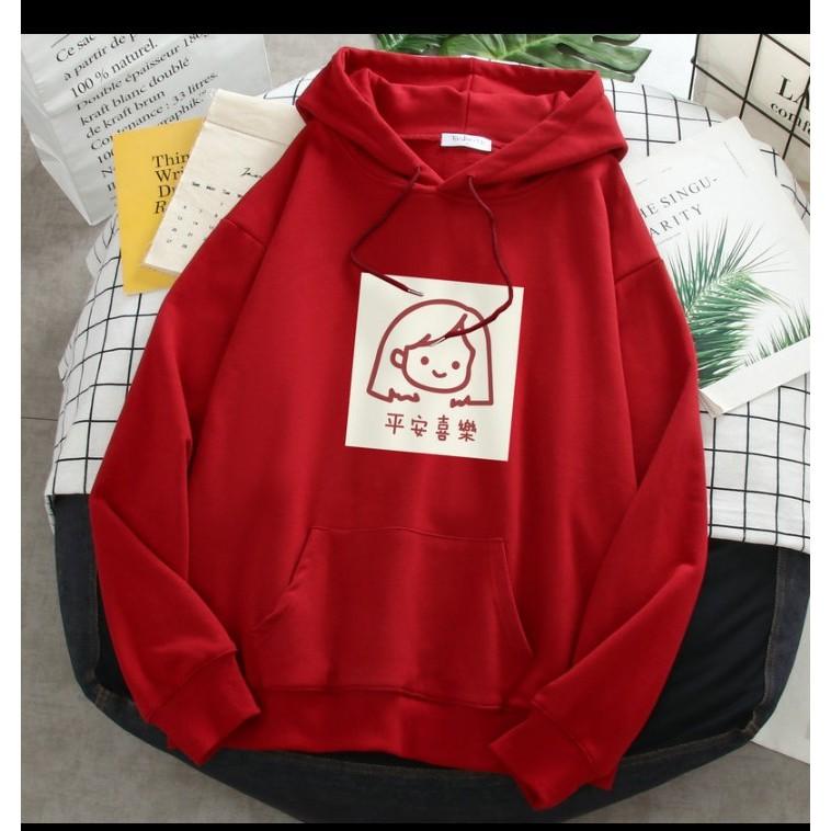 Áo hoodie logo cô gái chất nỉ bông dày siêu ấm 76