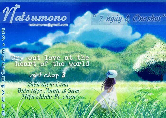 tiếng gọi tình yêu từ giữa lòng thế giới chapter 3 1