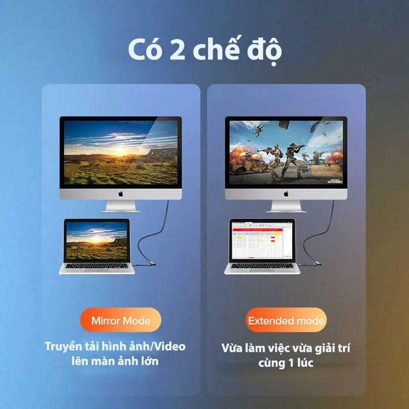 Ugreen UG60352CM239TK 10cm cáp hdmi ra mini displayport hỗ trợ 4k*2k 30hz màu xám - HÀNG CHÍNH HÃNG