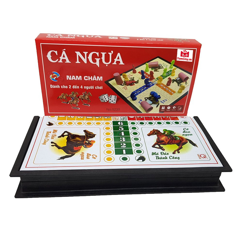 Bộ Cờ Cá Ngựa Nam Châm Hộp Đỏ 5220 - Cỡ nhỡ 27*27cm