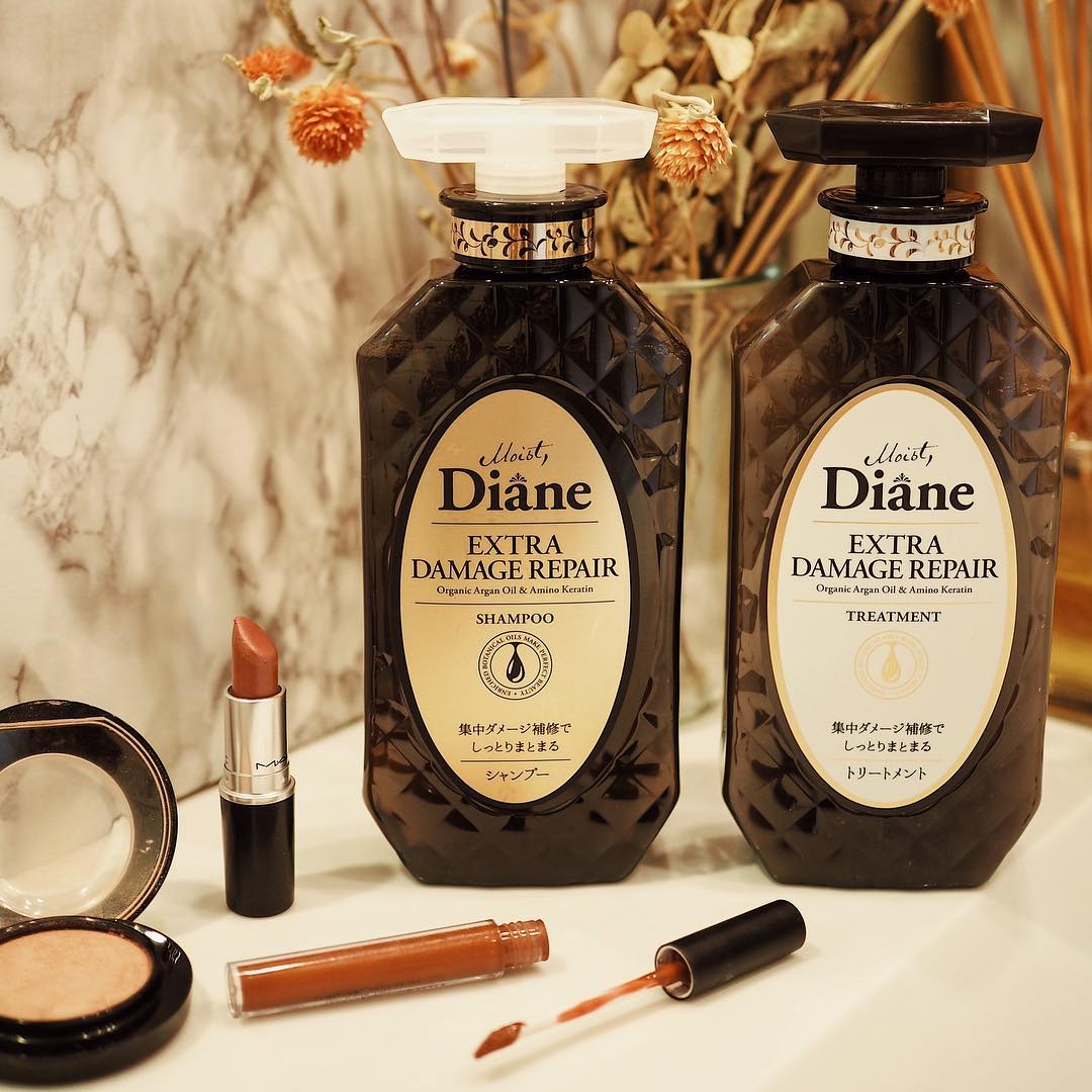 Dầu Gội Xả Tinh Dầu dành cho tóc hư tổn nặng Moist Diane Extra Damage Repair Nhật Bản a881