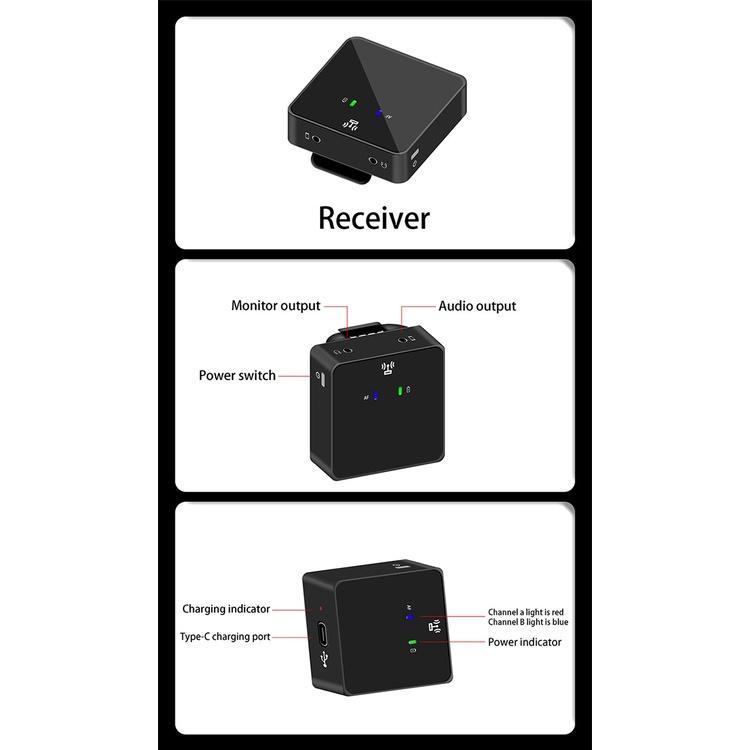 Micro không dây go 2 cho điện thoại/ máy tính xách tay/ dslr/ máy tính bảng