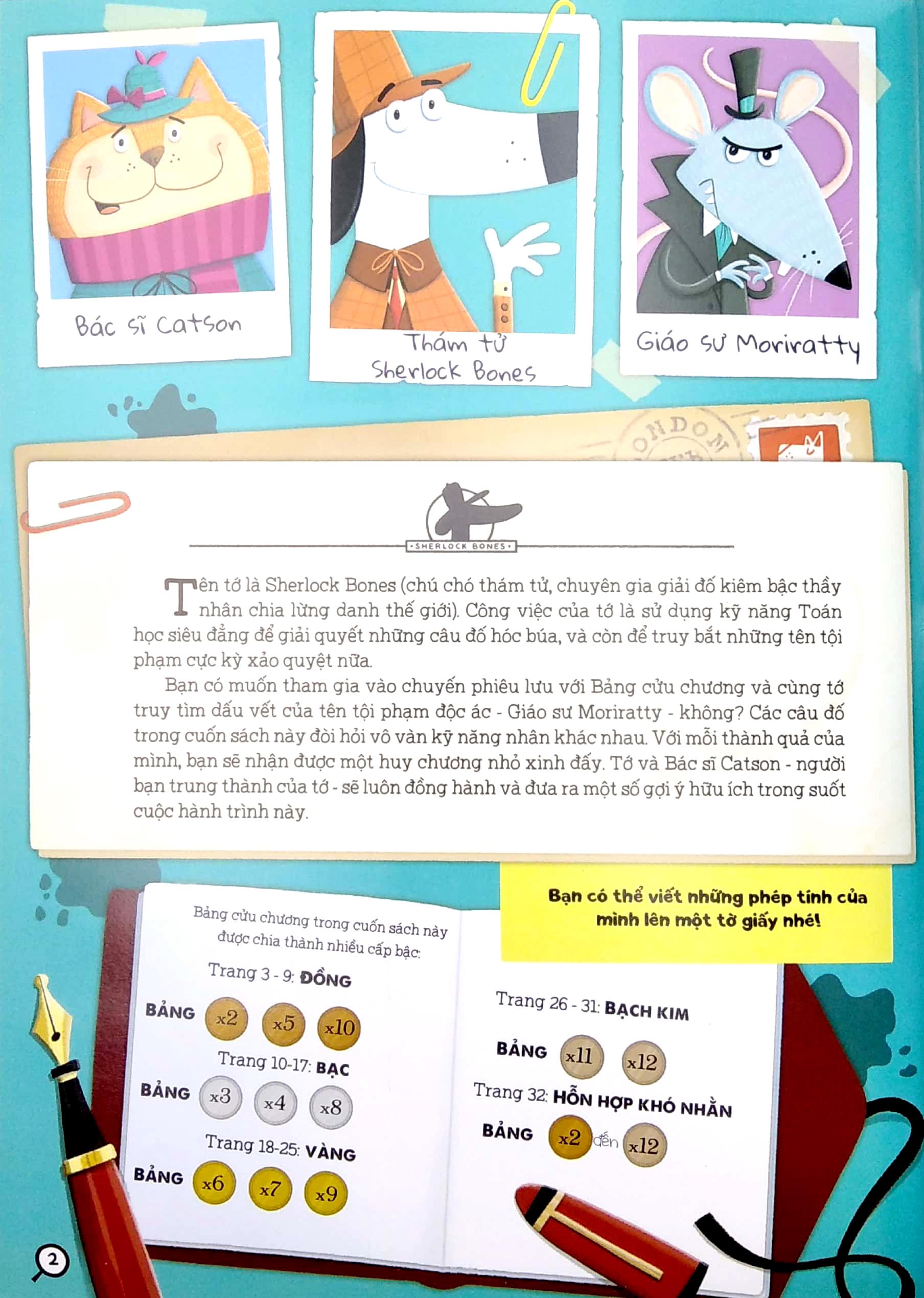 Thám Tử Sherlock Bones - Phá Án Bằng Phép Nhân