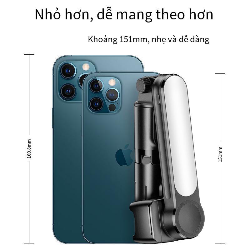 Phong cách mới nhất L09 mini gập lấp đầy ánh sáng ổn định một trục điện thoại di động theo dõi video ổn định chống rung Bluetooth