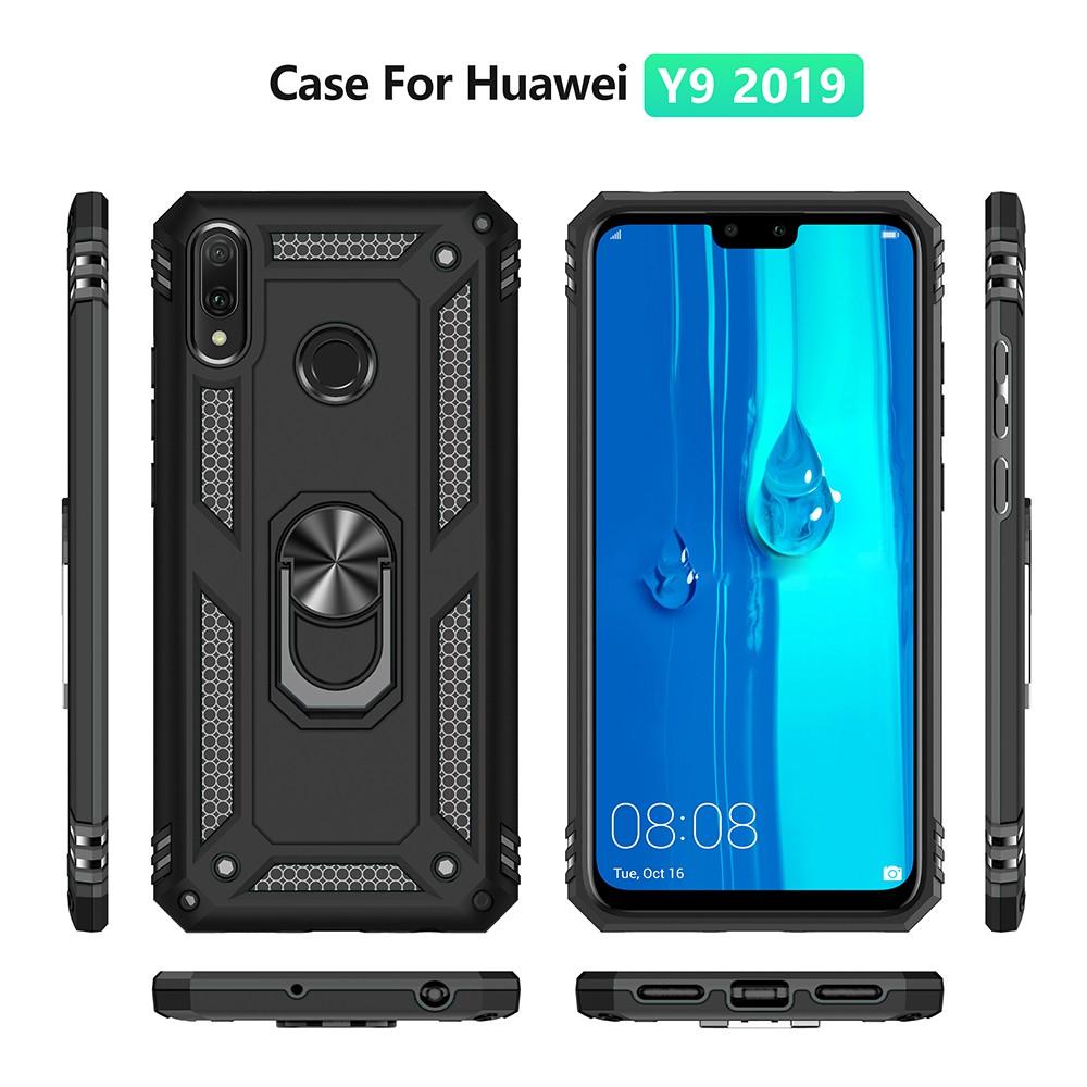 Ốp lưng cho Huawei Y9 2019 chống sốc 2 lớp kèm nhẫn iring làm giá đỡ