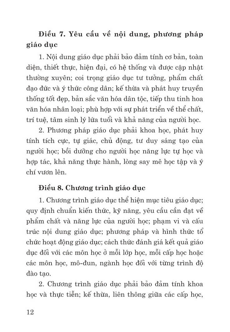 Luật giáo dục năm 2019 - bản in 2024