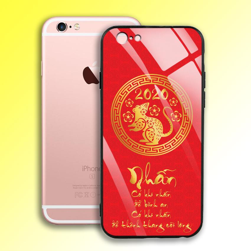 Ốp Lưng Mạ Màu Vàng Ánh Kim cho điện thoại Iphone 6 Plus / 6S Plus - 03002 7988 MOUSE08 - NHẪN - Hàng Chính Hãng