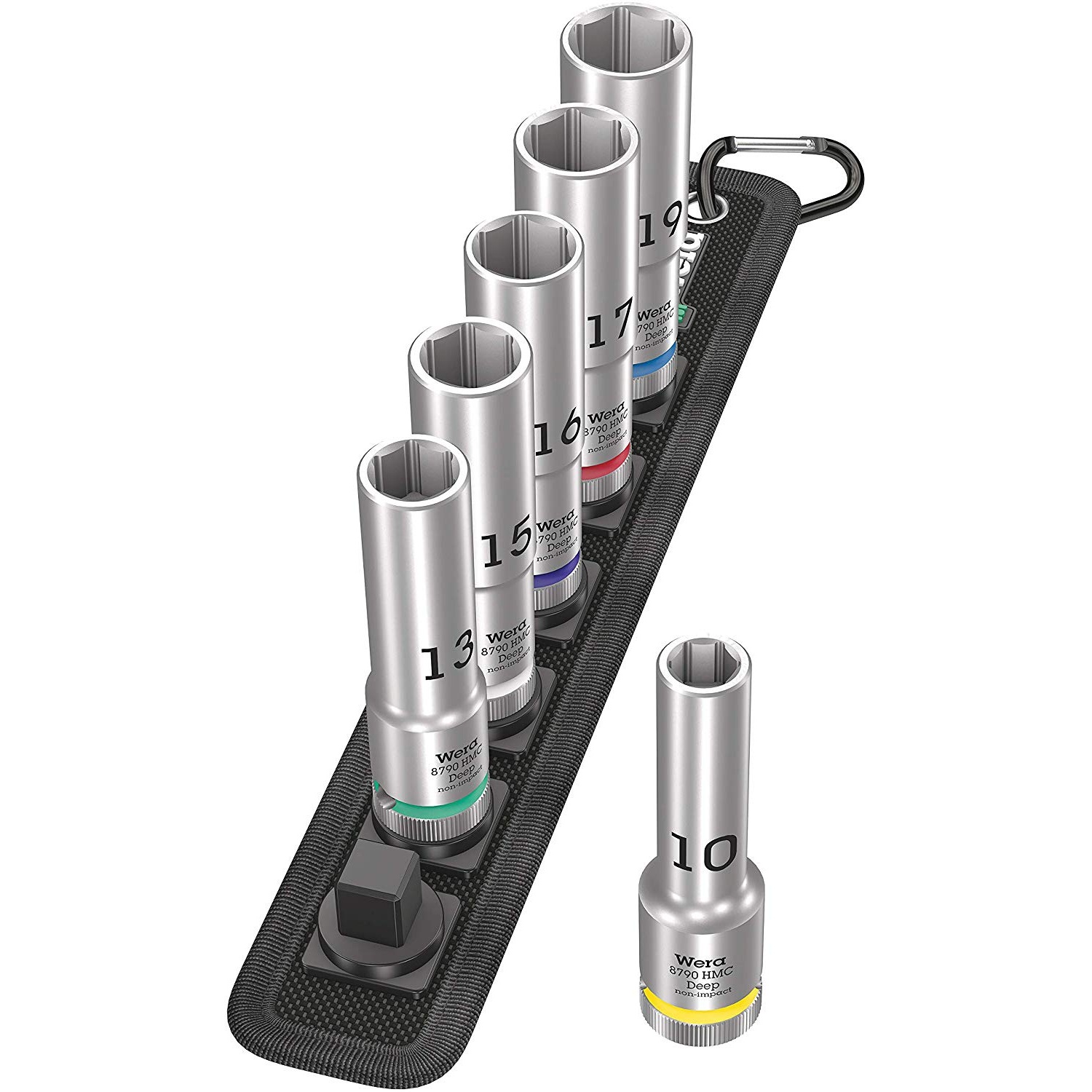 Bộ đầu tuýp dài 1/2" gồm 6 cái Belt C Deep 1 socket set Wera 05004565001