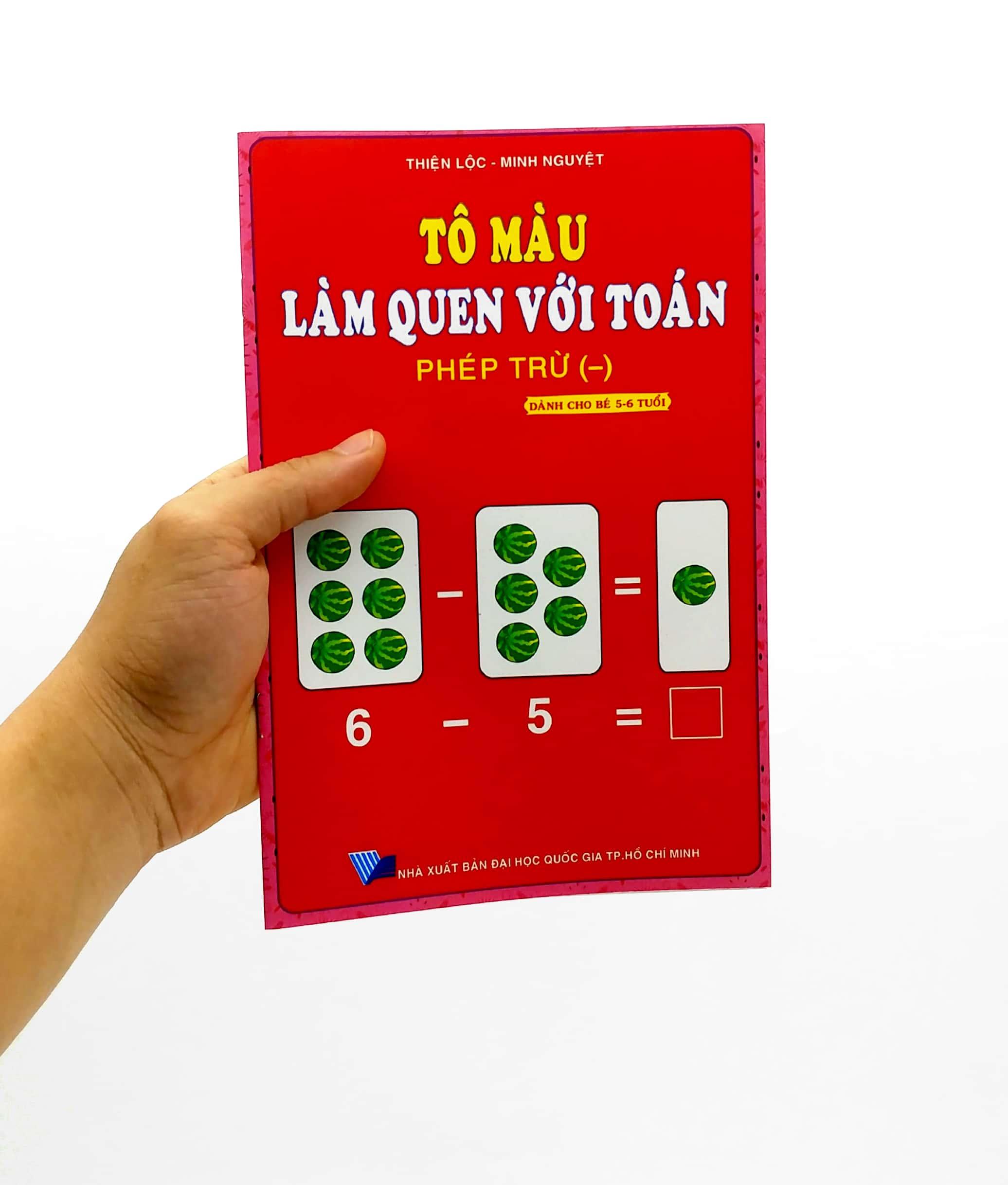 Tô Màu - Làm Quen Với Toán - Phép Trừ (Dành Cho Trẻ 5-6 Tuổi)