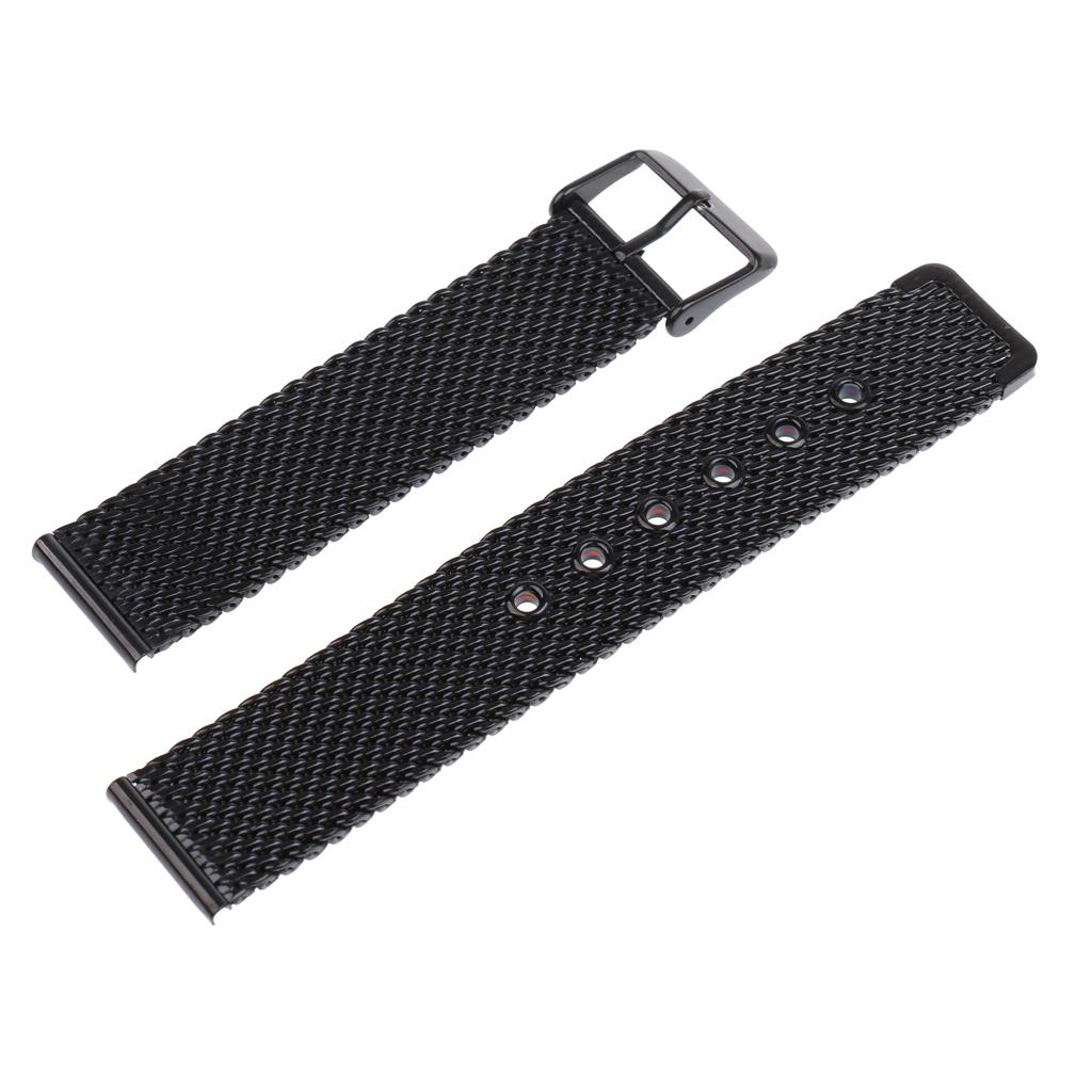 Men Women Stainless Steel  Watch Band Link Bracelet Wrist Strap 20mm