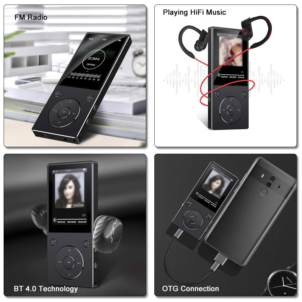 Máy Nghe Nhạc MP3 Bluetooth Ruizu D11 Bộ Nhớ Trong 8GB - Hàng Chính Hãng