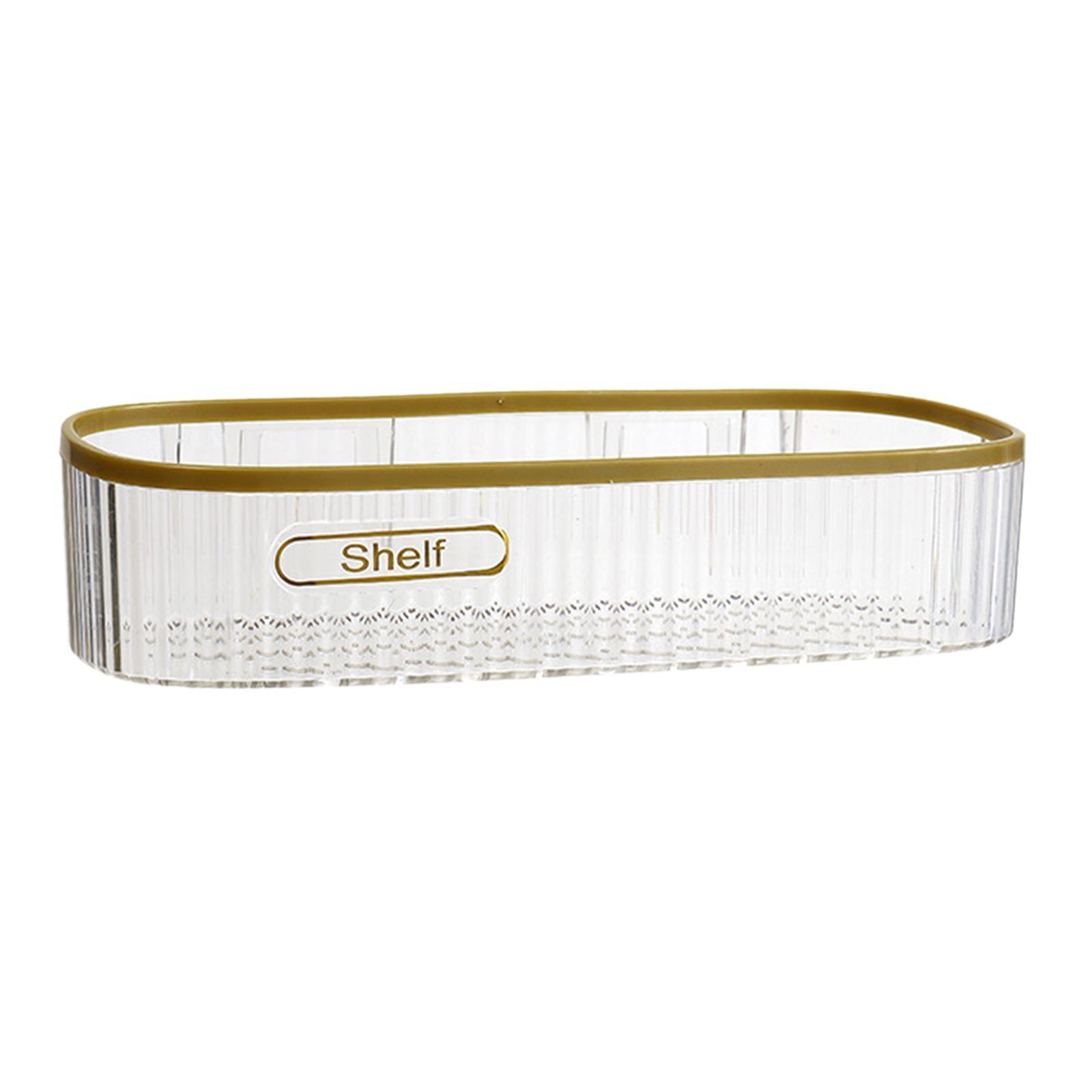 Wall Mount Shower Caddy Basket Shelf Cosmetic Organizer Floating Shelf for