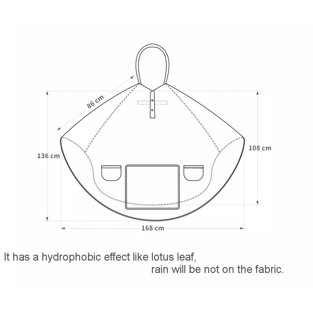 From Xiaomi Youpin Qualitell Áo Mưa Màu Trắng Dày Chống Thấm Nước Thiết Kế An Toàn Chất Lượng Cao Dành Cho Nam Nữ
