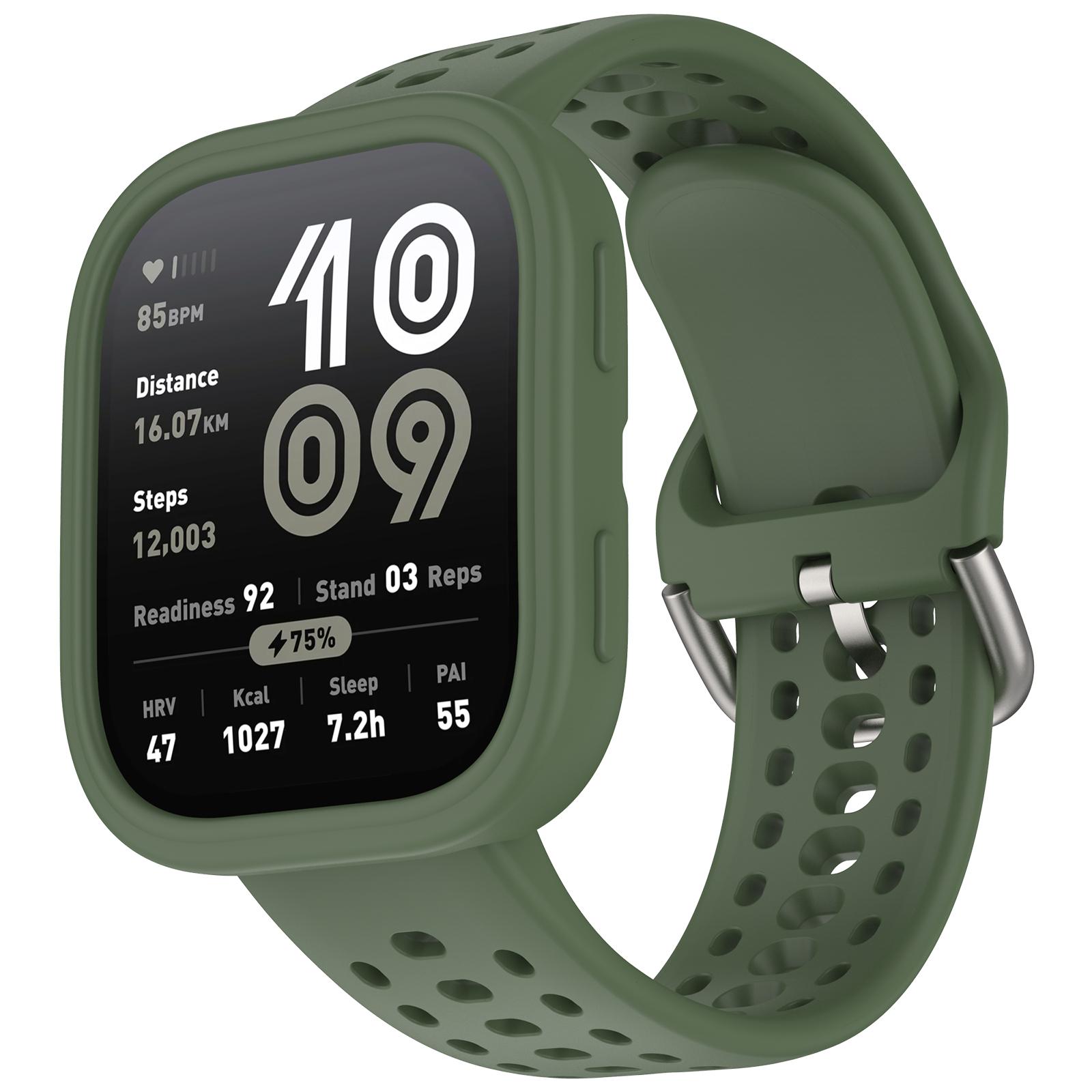 Dây đeo tích hợp case vỏ bảo vệ cho Amazfit Bip 6 - Hàng Chính Hãng