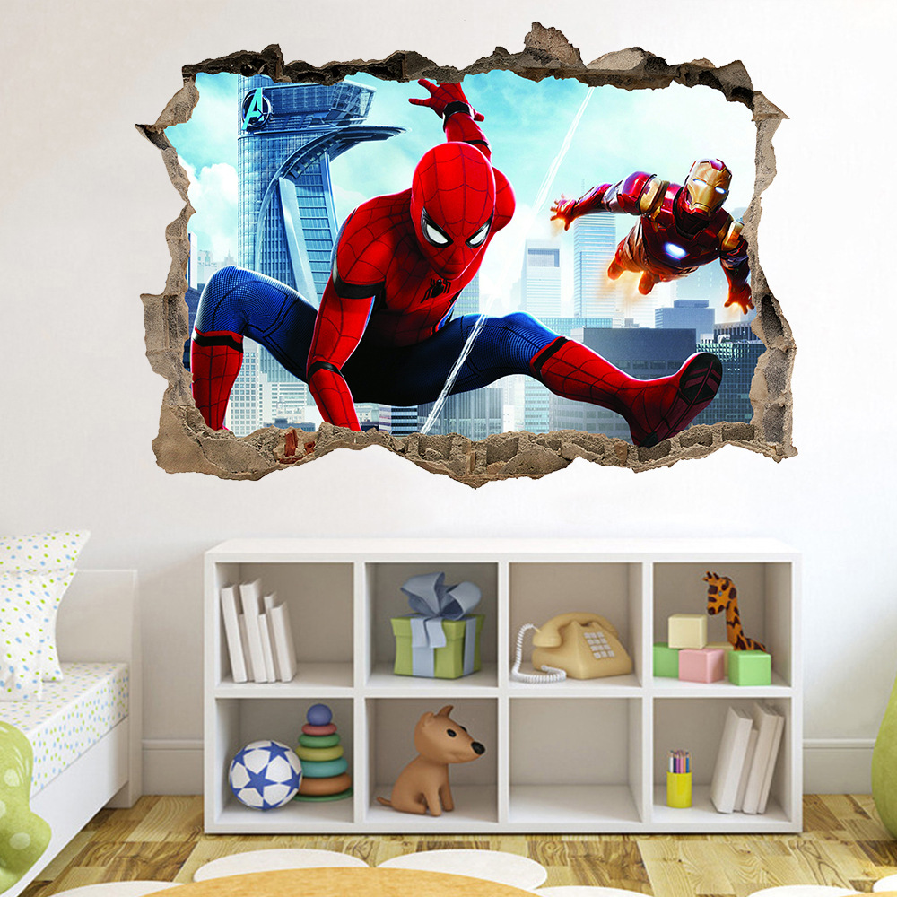 Decal Dán Tường Người Nhện Spider Man Siêu Anh Hùng Avengers mẫu 9