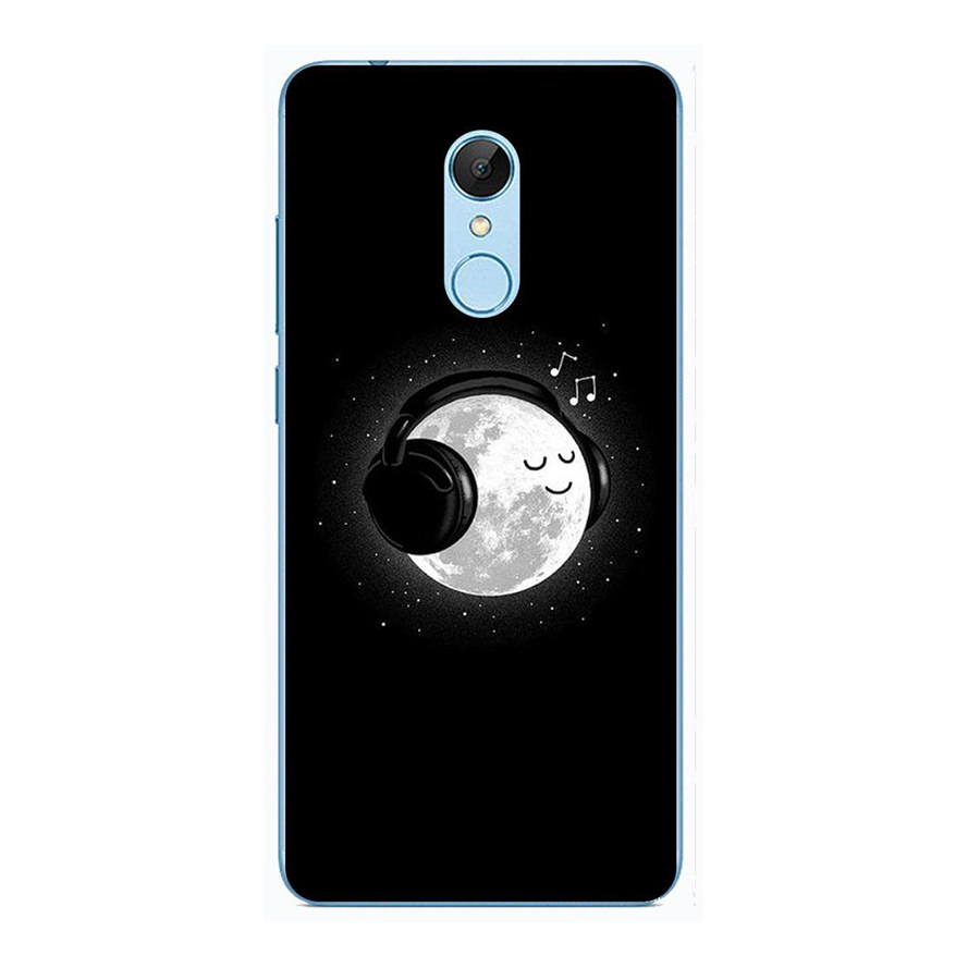Ốp lưng dành cho Xiaomi Redmi Note 5  - Mặt Trăng Nghe Nhạc