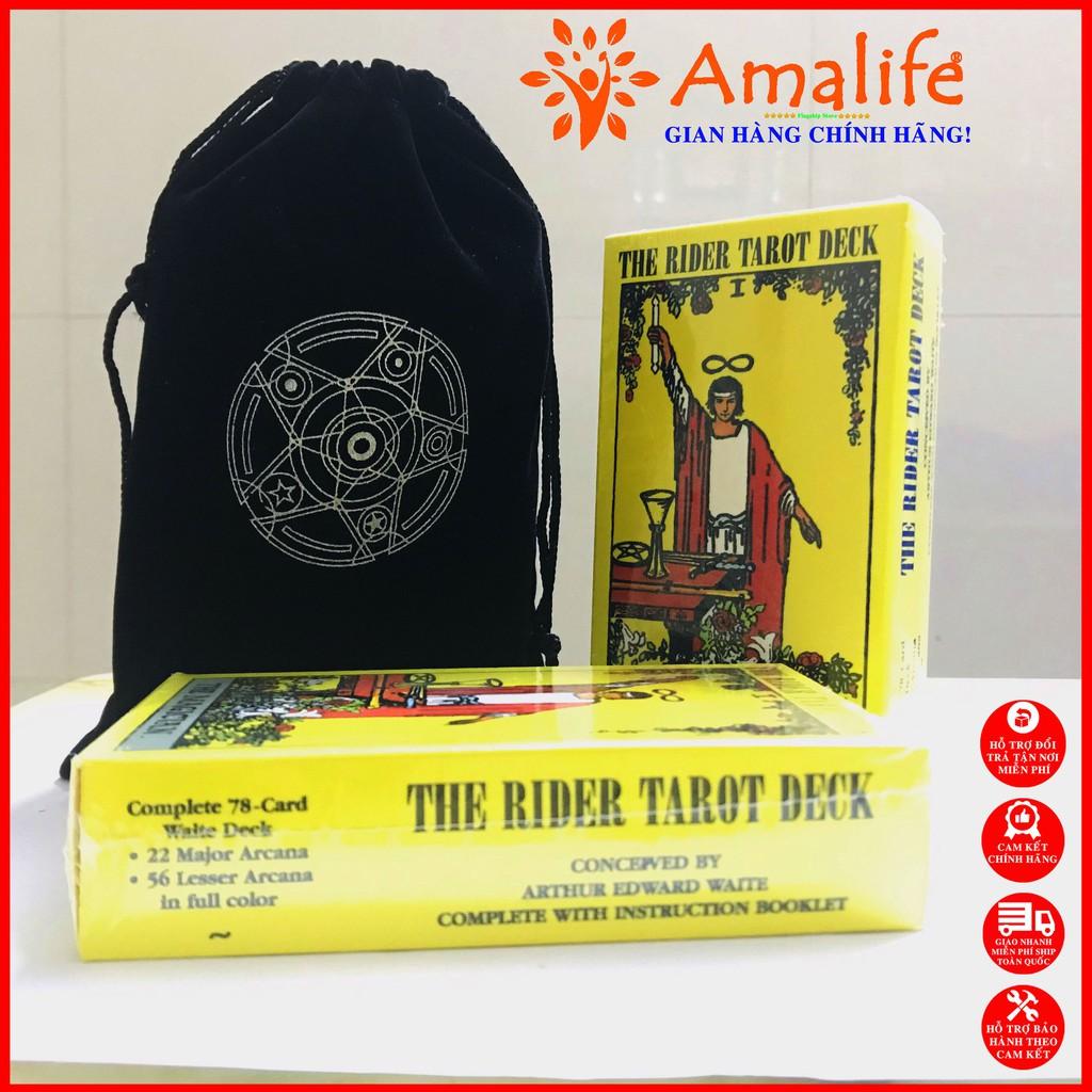 Bộ Bài Bói Tarot 78 Lá Cỡ Chuẩn 7x12cm The Rider Waite Deck Chính Hãng Amalife – Tặng Túi Đựng Bài Bằng Vải Nhung