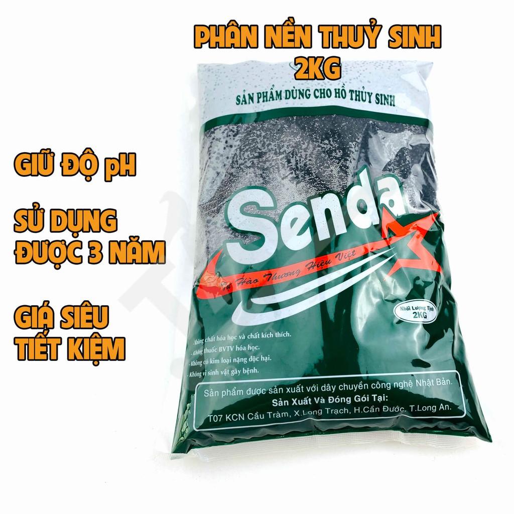 2KG Phân Nền Thuỷ Sinh Senda Hạt Rắn Chắc, Không Nhũng Cho Hồ Cá Thuỷ Sinh 