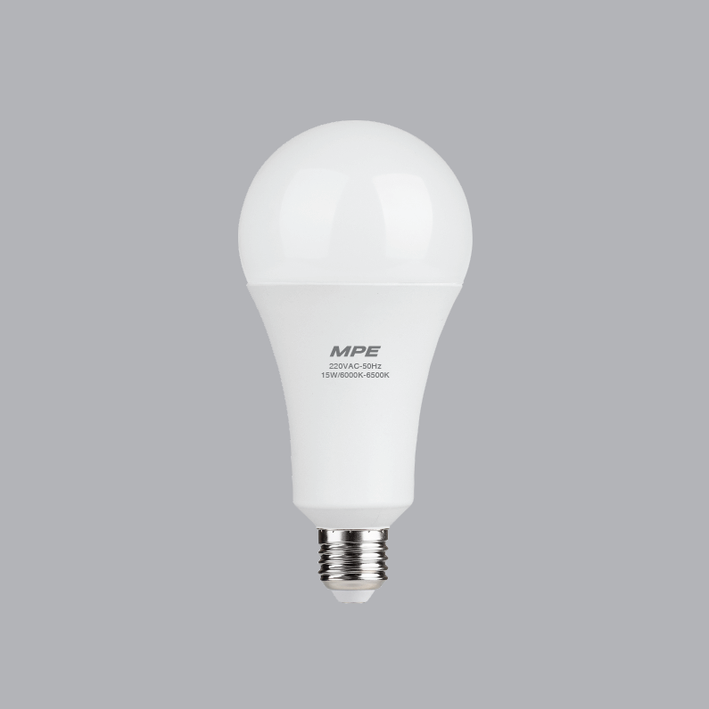 Bóng đèn led bulb MPE LBD-15 công suất 15W, gồm ánh sáng trắng và vàng - Hàng chính hãng