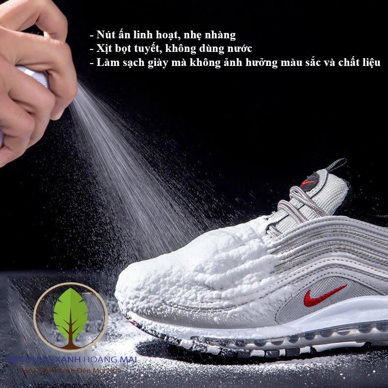 Bình xịt tạo bọt vệ sinh giày Sneaker cao cấp, Làm sạch nhanh, Dễ sử dụng Không có đánh giá