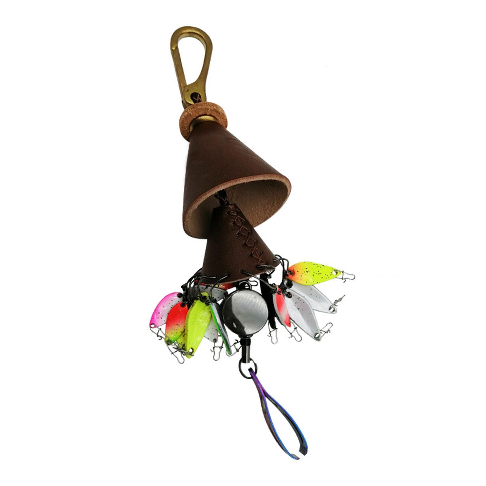 Lure Sequin Bell Bag with Buckle Supplies Outdoor with Hook Hole Hanger