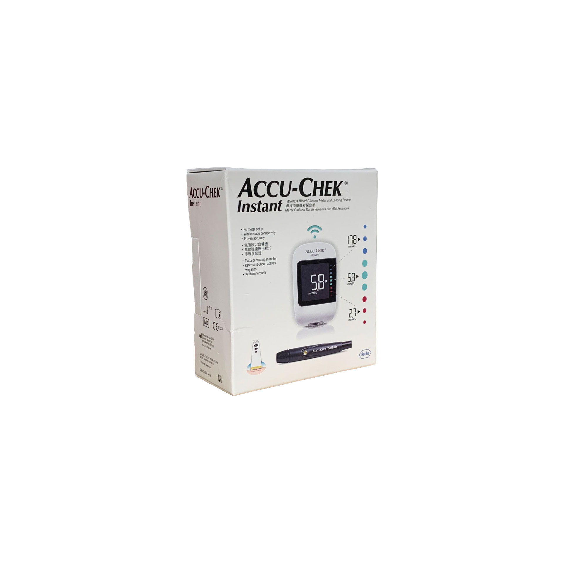 Bộ Máy Đo Đường Huyết Accu-Chek Instant mmol/L