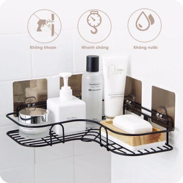 Kệ góc sắt dán tường siêu chắc