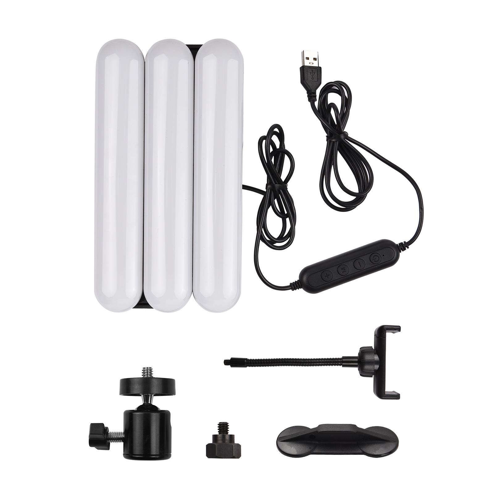 Đèn nối LED 3 tấm có thể gập lại để chụp ảnh ánh sáng lấp đầy với 3 chế độ chiếu sáng