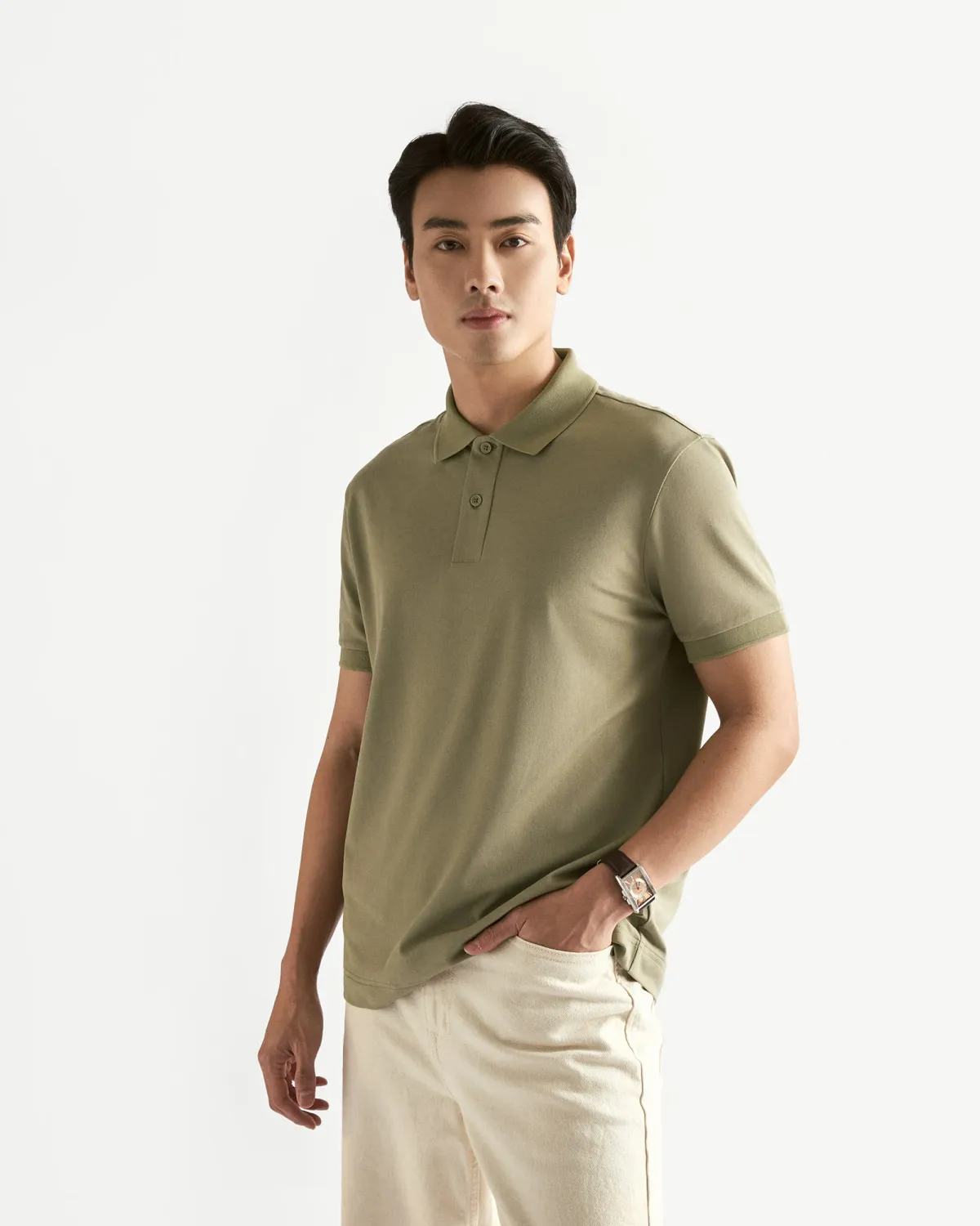 Áo polo tay ngắn nam core. Fitted - RT 10F24POL001CR1 | ROUTINE CÀ MAU