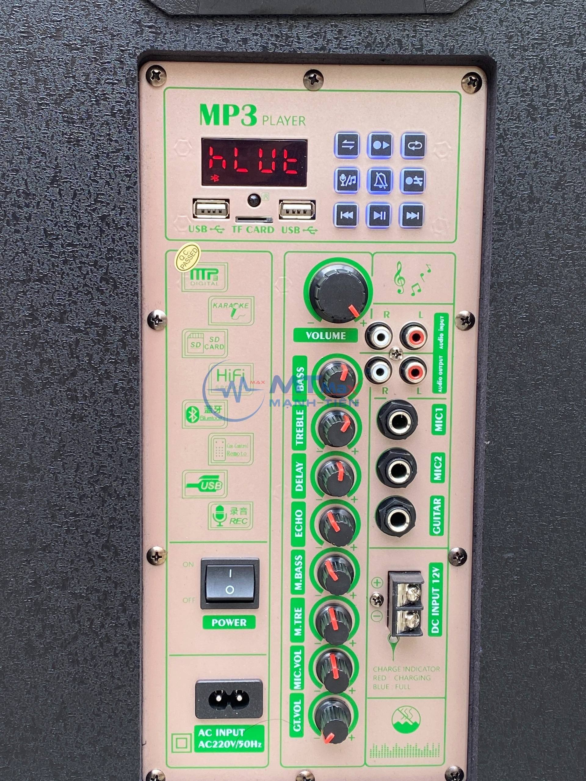 Loa Kéo AT T12 - Bass 30 Kèm 2 Micro Không Dây Cực Hayx