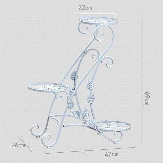 Giá kệ để chậu hoa 3 tầng CHIÊC LÁ LOẠI TO