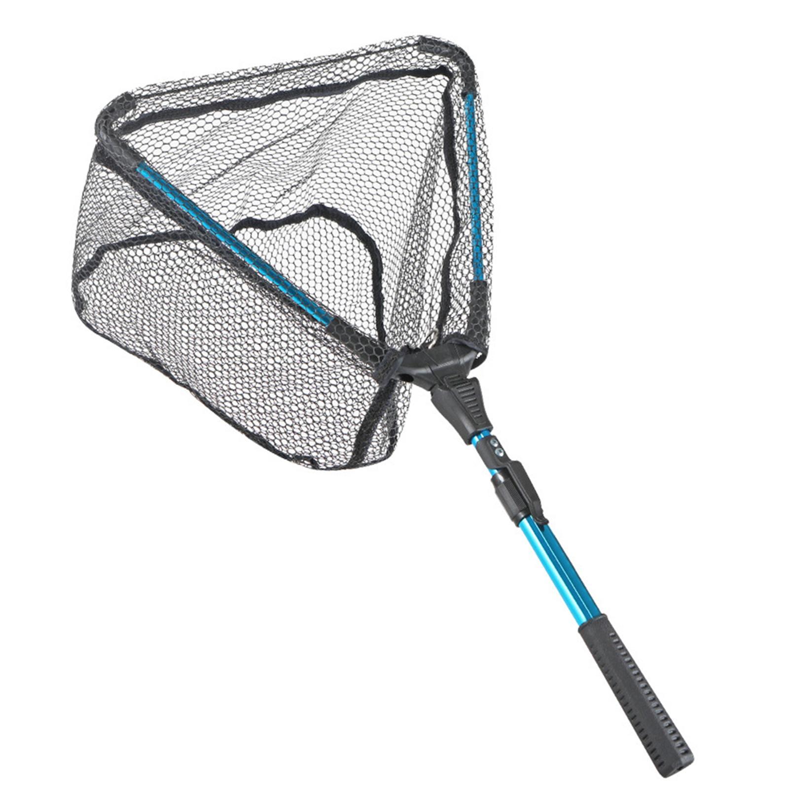 Fishing Mesh Net Fishing Accessories Lightweight Landing Net Fishing Collapsible Fish Net for Catfish Trout Freshwater Saltwater Sea Fishing