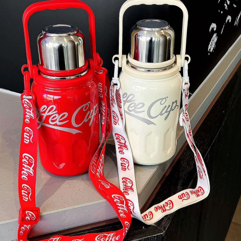Bình Giữ Nhiệt Coffe Cup Dung Tích 1200ml 800Ml. Bình Đựng Nước Bằng Chất Liệu Inox 316 Cao Cấp