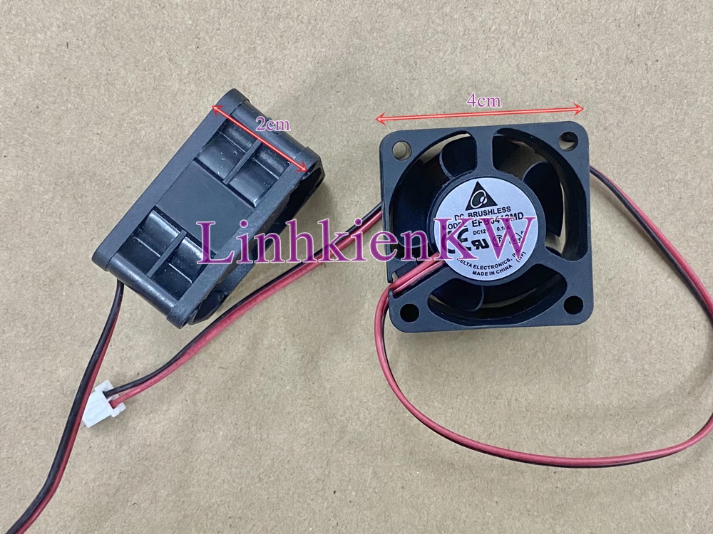 Quạt tản nhiệt 12v DC 4*4*2cm mới 100%