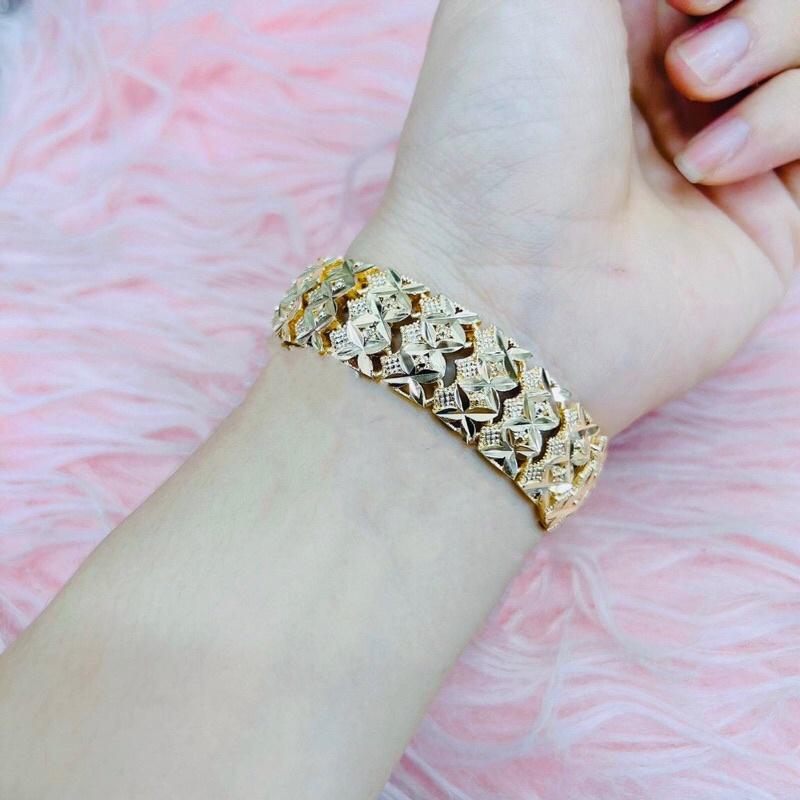 Lắc tay vảy cá mạ vàng đủ size Kami