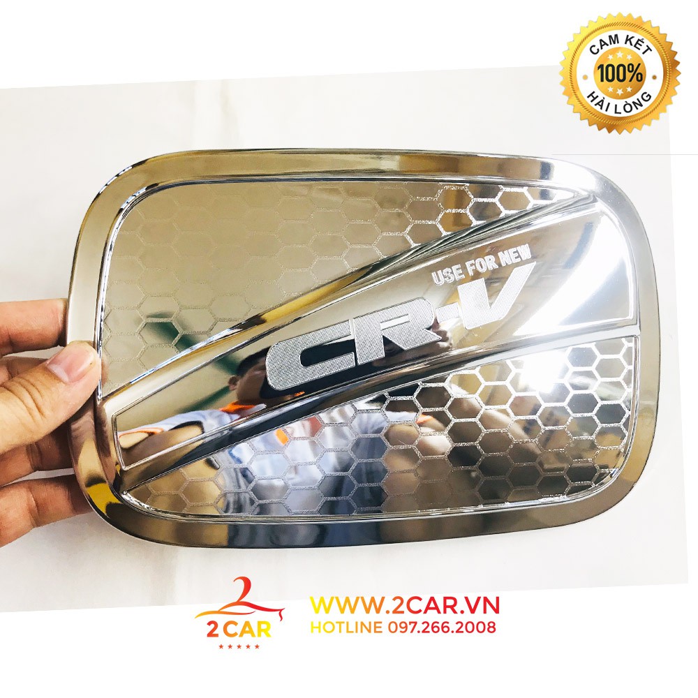 Ốp Nắp Bình Xăng Xe Honda CRV 2018- 2019 - 2020- 2021- 2022-2023 mạ crom cao cấp
