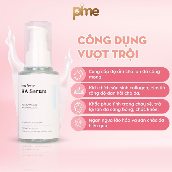 TINH CHẤT CẤP ẨM, CĂNG BÓNG PIME FEELUP HA SERUM 50G