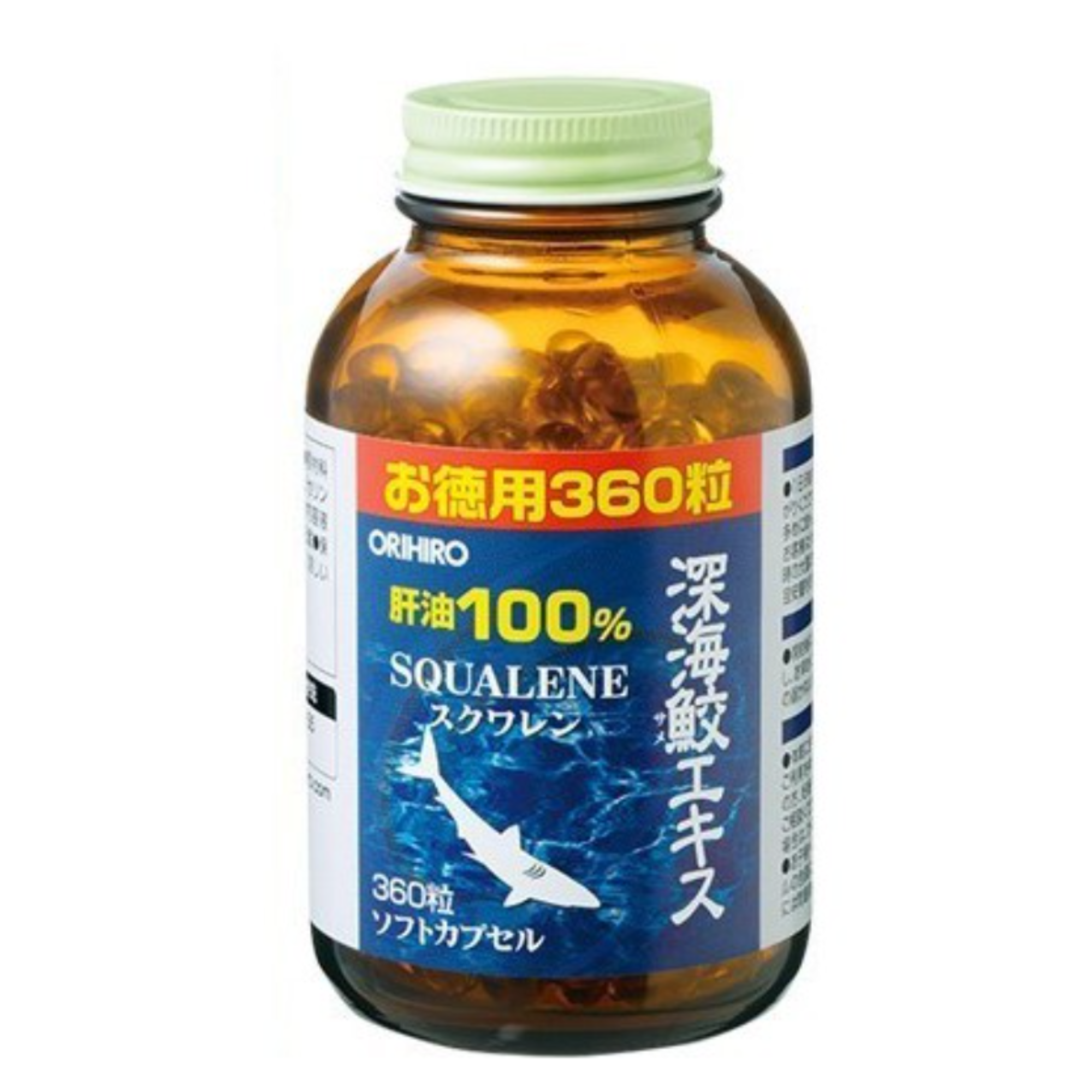 Thực phẩm chức năng Sụn vi cá mập Orihiro Squalene Nhật Bản, 360 viên