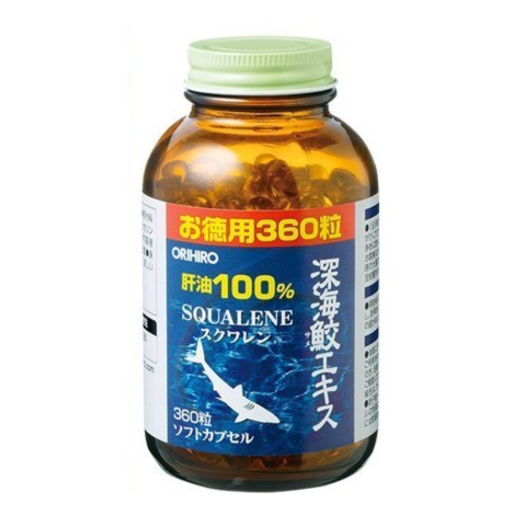 Thực phẩm chức năng Sụn vi cá mập Orihiro Squalene Nhật Bản, 360 viên 