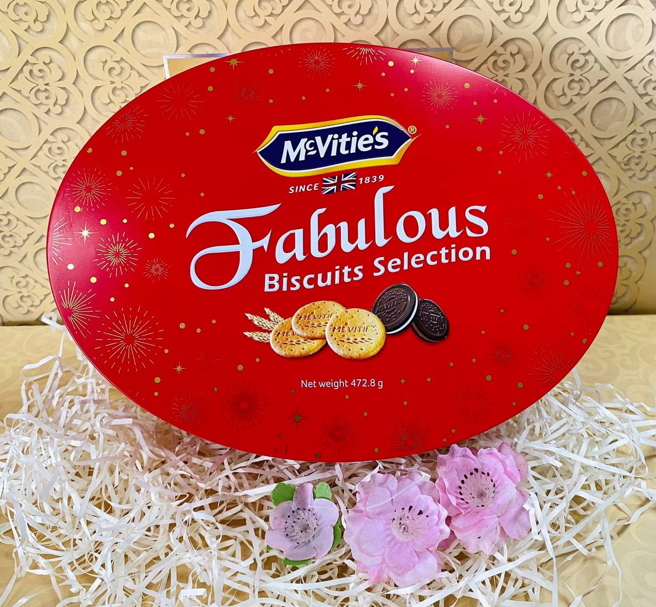 Hộp Quà tết - Bánh Quy Mcvities Fabulous Biscuit Selection Hộp sắt 472.8g