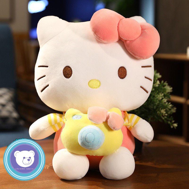 Gấu bông kitty đeo máy ảnh - Quà tặng cho bé - Gấu Bông Hana