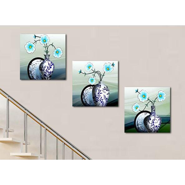 Bộ tranh treo tường phong thủy trang trí nội thất đẹp và giá gốc tại xưởng mới nhất thị trường ĐL 64 treo cầu thang đẹp