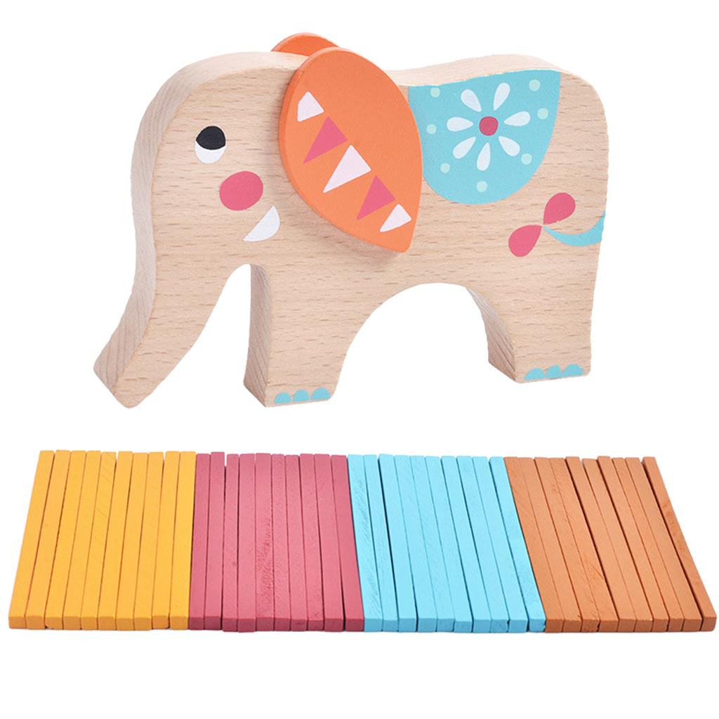 Gỗ Voi Cân Bằng Trò Chơi Xếp Hình Khối Đồ Chơi Cho Trẻ