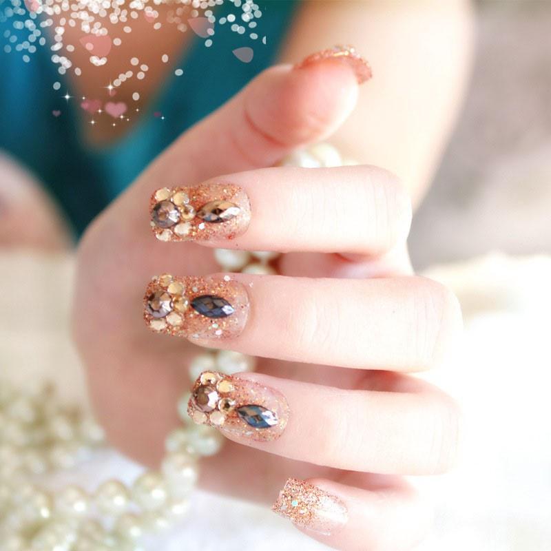 Khay đá chân lưới màu trà mix size 1440 viên Thiên Di Nail